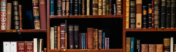 shelf with books